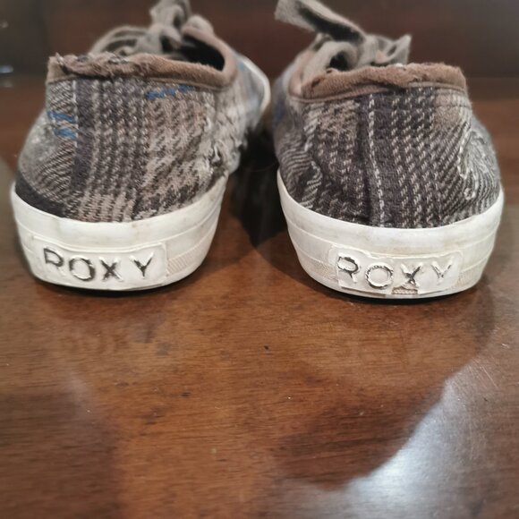 Plaid Canvas Sneakers Size 6 1/2 #214 - Picture 4 of 9